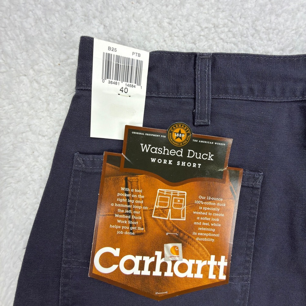 Carhartt Washed Duck Work Shorts Mens 40‎ B25 PTB Petrol Blue NWT NOS